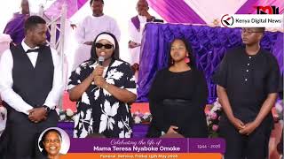 Laughter as Senator Richard Onyonka's family is introduced during mother's burial