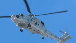 【初】海上自衛隊SH-60K哨戒機（Mitsubishi SH-60K 8457「57」）超低空低速飛行で家の真上／すぐ前を通過を繰り返すストーカー飛行③2024年1月19日（金）