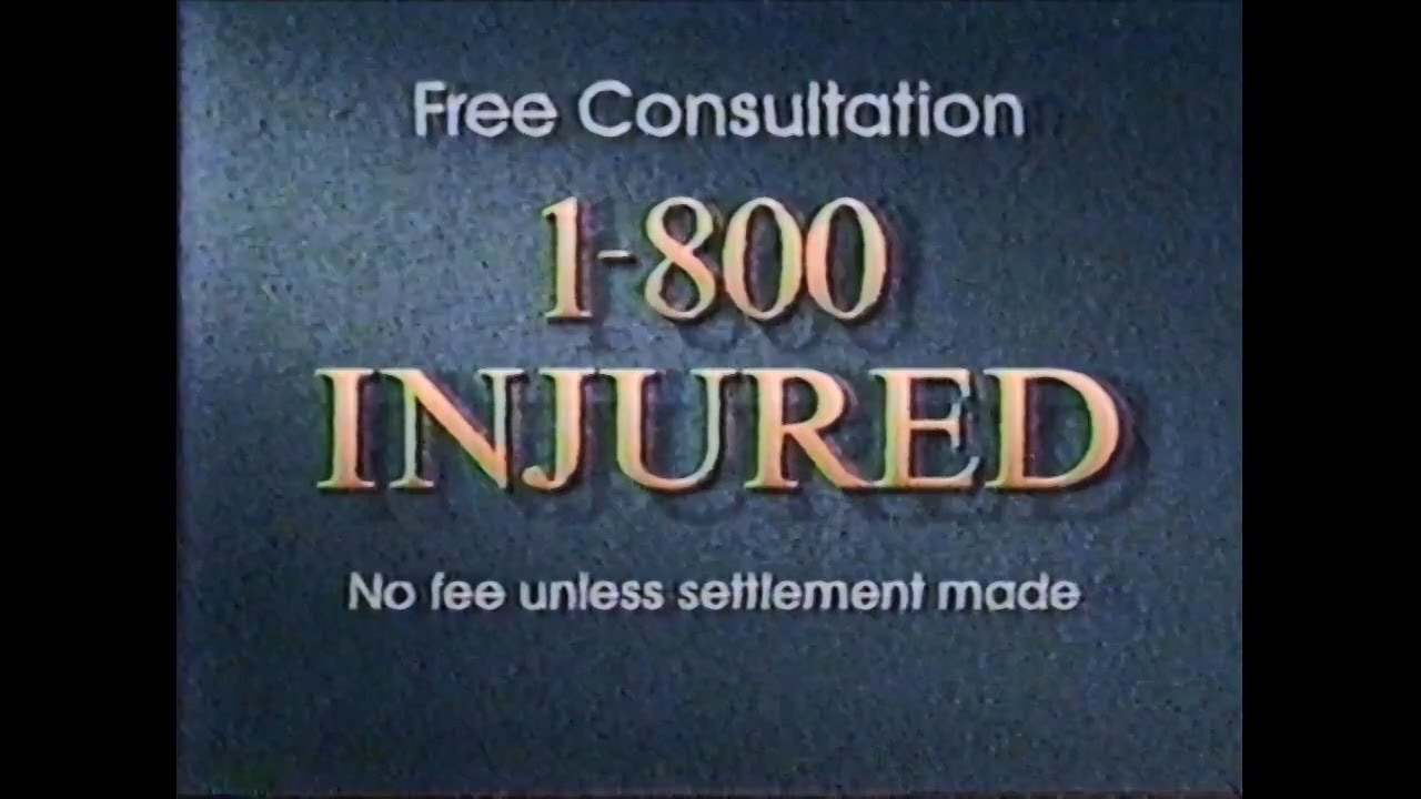 2 1-800 Injured Ads Shown In 1989 - YouTube