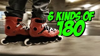 I've mastered SIX DIFFERENT 180s! | NN Dragon frame + FR1 Red | Rollerblading @nnskates