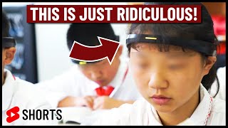 Chinese students wearing these "focus" headbands is SO WRONG.