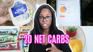 Eating under 20 net carbs on KETO / What I eat in a day + How to track net carbs!