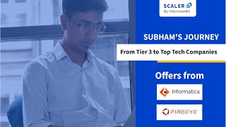 Subham Mallick, Scaler alumnus, on his journey from LPU to the top product companies