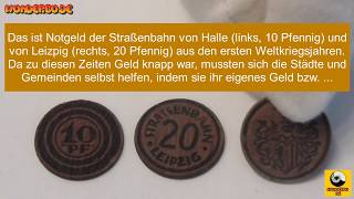 Emergency currency from the tram in Halle/Leipzig (Germany, WW I) - oddities