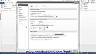 Word 2013 Tutorial Displaying the Developer Tab-2013-2010 Microsoft Training Lesson 21.1