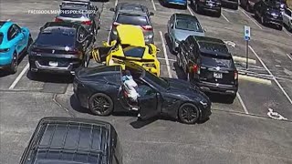 MPD: Crooks caught on camera stealing roof off Corvette in parking lot