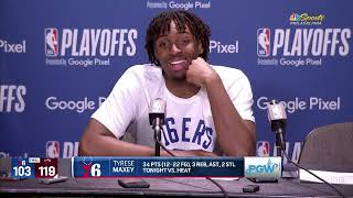 Tyrese Maxey and James Harden react to the Sixers' Game 2 loss to the Heat | Sixers Postgame Live