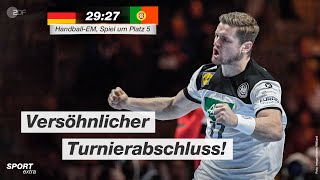 Spiel um Platz 5: Deutschland - Portugal 29:27 - Highlights | Handball-EM 2020 - ZDF