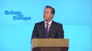 Prime Minister David Cameron's EU Speech