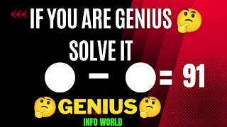 If You Are Genius 🤔Solve it 🔥310 #iq #maths #puzzle #genius