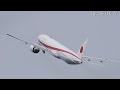 japanese air force one 政府専用機 80 1111 boeing 777 3sb er taking off from haneda airport 羽田空港から離陸