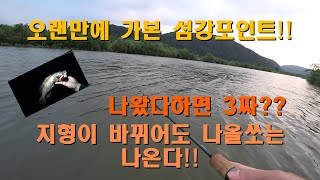 오랜만에 가본 섬강쏘가리포인트!! 나오면 무조건3짜쏘가리??