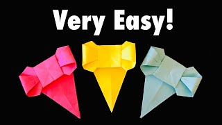 Easy Sticky Note Origami - Bow Bookmark