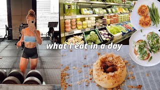 WHAT I EAT IN A DAY And How I Train + free ab challenge