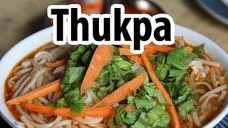 Thukpa - Tibetan Noodle Soup at Boudha, Kathmandu, Nepal