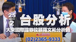 '22.02.25【財經一路發】大來國際證券投顧羅文彬分析師台股分析