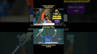 Abhishek Sharma Fastest Century Against England | India Vs England Live Match Today#shorts #indvseng