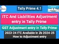 tax adjustment entry in tally | stat adjustment in tally prime | gst adjustment entry in tally |