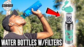 8 Best Water Bottles with Integrated Filters for People w/Active Lifestyles