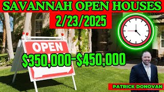 Savannah Open Houses 2/23/25 $350,000-$450,000 #savannahrealestate #realestate