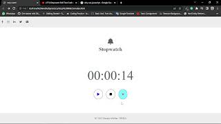 Stopwatch project for coding ninjas skill test