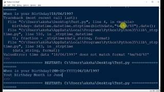 Python Tutorials 5 - Date and Time in Python
