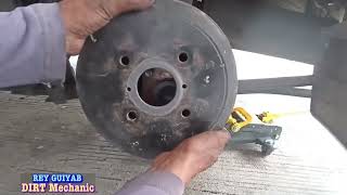 SUZUKI MULTICAB;   Adjust ng handbrake cable at brake sa likod | DIRT MMECHANIC