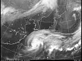 平成26年台風19号　衛星赤外画像