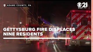 Tragic Blaze Claims One Life and Leaves Nine Homeless in Gettysburg