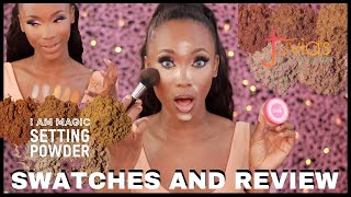 Juvia's Place I am Magic Setting Powders || REVIEW; white sand, Sahara, Kalahari, GOBI and Namib