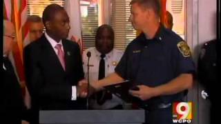 Firefighter honored for courage under fire