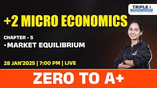 PLUS TWO | MICRO ECONOMICS - CHAPTER 5 - MARKET EQUILIBRIUM | ZERO TO A+ | TRIPLE I