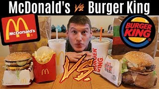 McDONALD'S vs BURGER KING | Battle of the Fast Food | Cheat Meal Showdown