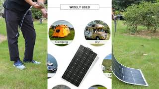 Dokio 18V16V 100W 200W Flexible Monocrystalline Solar Panel Charge