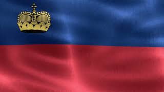 [10 Hours] Liechtenstein Flag Waving - Video \u0026 Audio - Waving Flags