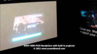 SONY HDR-PJ10 Projector within a Camera