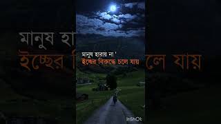 মানুষ হারিয়ে যায় না, ইচ্ছের বিরুদ্ধে চলে যায় 🥺💔#whatsapp_status #statusvideo #status #shorts