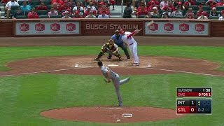 PIT@STL: Diaz rips a triple to left field