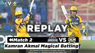 Kamran Akmal Magical Batting | Karachi Kings vs Peshawar Zalmi | Match 2 | HBL PSL 5 | 2020
