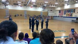 United States Air Force Honor Guard Drill Team AFJROTC State Competition 2017