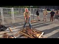 piano demolition at brigham larson pianos