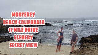 PEBBLE BEACH MONTEREY CALIFORNIA  17TH MILE DRIVE  NORTH SECRET SCENERY PART 1