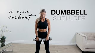 15 Minute SHOULDER WORKOUT at Home or the Gym with Dumbbells