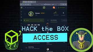 💡ACCESS - Hack The Box Walkthrough 💻 Level: Easy 😎 Live Playback With Commentary