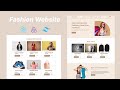 Build Responsive Fashion Website Using React JS , Redux And Tailwind CSS #webdesign #webdevelopment