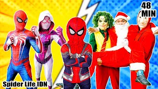 Kisah SUPERHERO || Tim Spider-Man VS Tim JOKER Gila!!! (Lucu, Aksi)