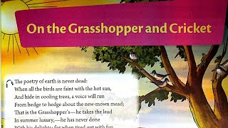 On The Grasshopper And Cricket Poem In Hindi | By John Keats | New Oxford Modern English Class 8