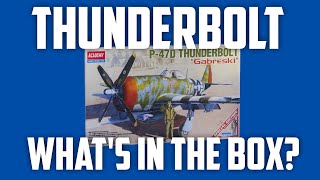 ACADEMY P-47 THUNDERBOLT 1/48 scale model kit - what's in the box?