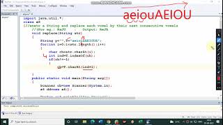 In String Replace each vowel by their next consecutive vowels and print the output as String
