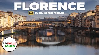 Florence, Italy Walking Tour - 4K/60fps - with Captions
